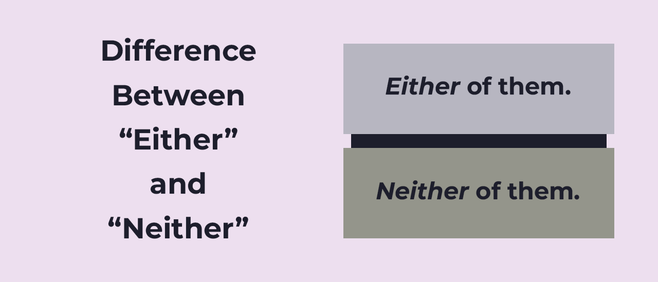  Either Y Neither Diferencias En Uso Ejemplos Y Ejercicios 